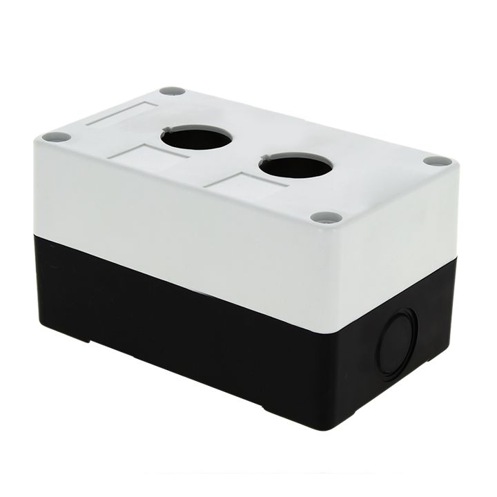 Корпус КП 102 для кнопок 2 места белый, 43025 / 15-4