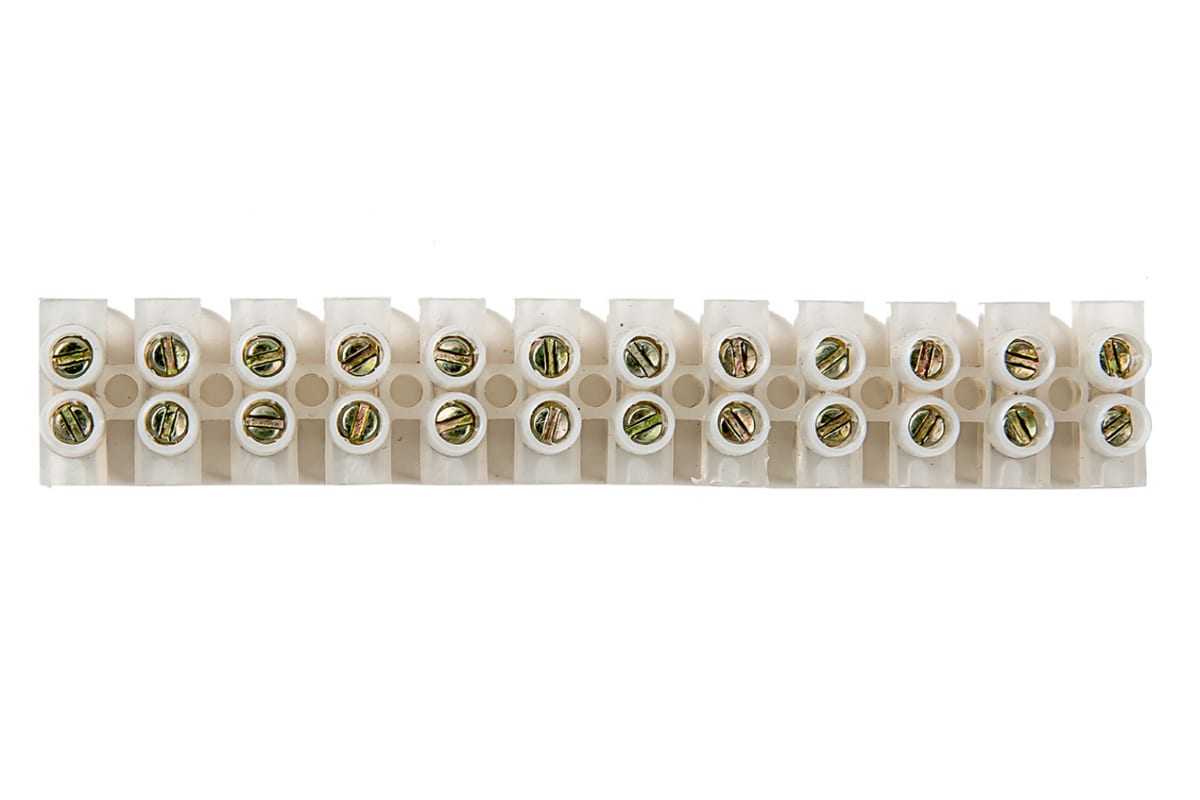 Колодка клеммная 25 мм2 (12 пар) КЗВ 60-12 60А, 41166 / 23-3